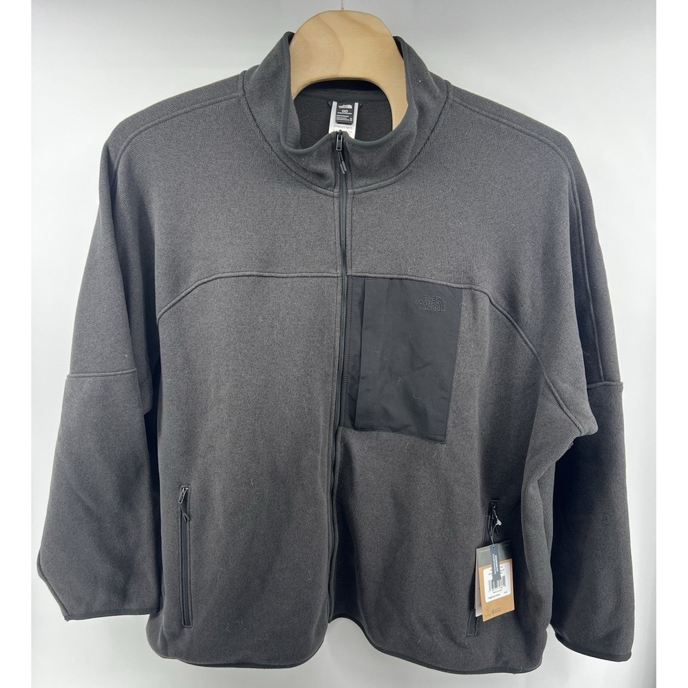 The North Face Big Front Range Jacket Black Heather Gray 5XL Mens New NWT